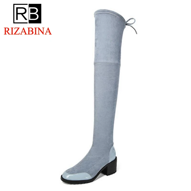 RizaBina Women High Heel Boots Round Toe Woman Shoes Real Leather Over
Knee Boots Fashion Long Boots Winter Footwear Size 34-39 RizaBina Women High Heel Boots Round Toe Woman Shoes Real Leather Over
Knee Boots Fashion Long Boots Winter Footwear Size 34-39