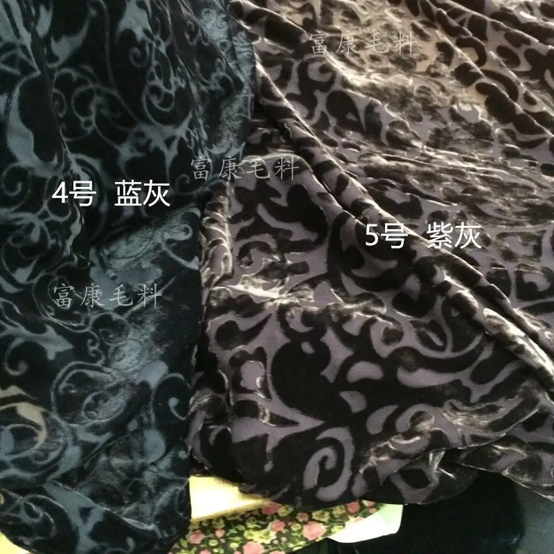 Большой европейский и американский заказной Жженый полая шелковая бархатная ткань платье cheongsam рубашка ткань/100*110 см