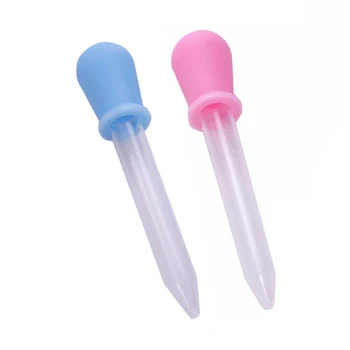 

5ml Scale Silicone Pipette Food Dropper Plastic Baby Feeding Medicine Dropper Ear Graduated Pipette Baby Tool 0-12 Months
