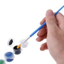 Новые 6 цветов акриловые краски с 2 роспись ногтей настенная живопись маслом инструменты художественная поставка