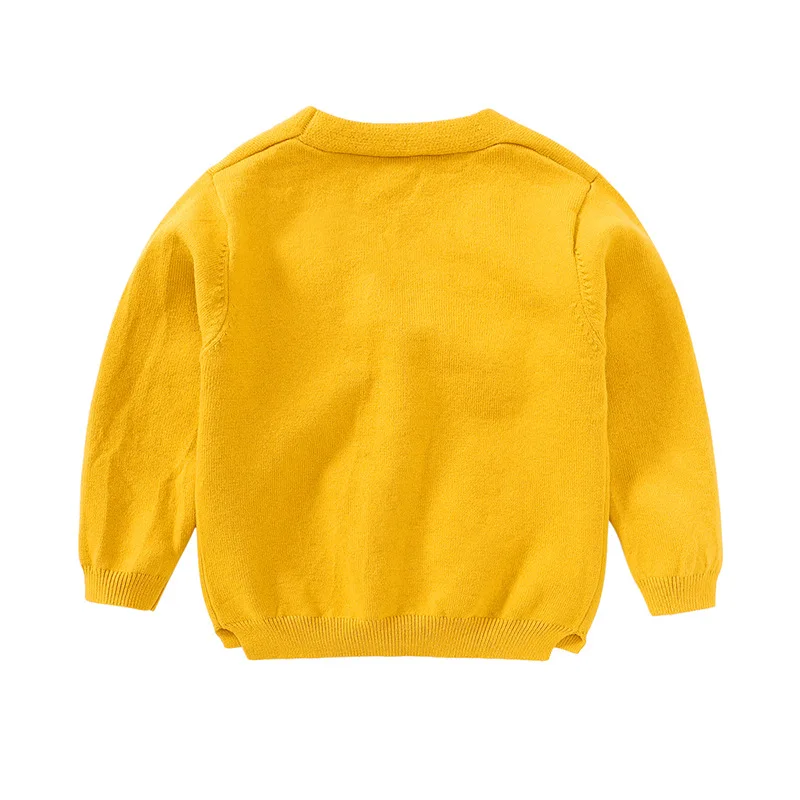 Cartoon Dog Knit Baby Sweater Long Sleeve V-Neck Children Sweater For Girls Fashion Kids Cardigan Autumn Children Clothing 2-6T (5)