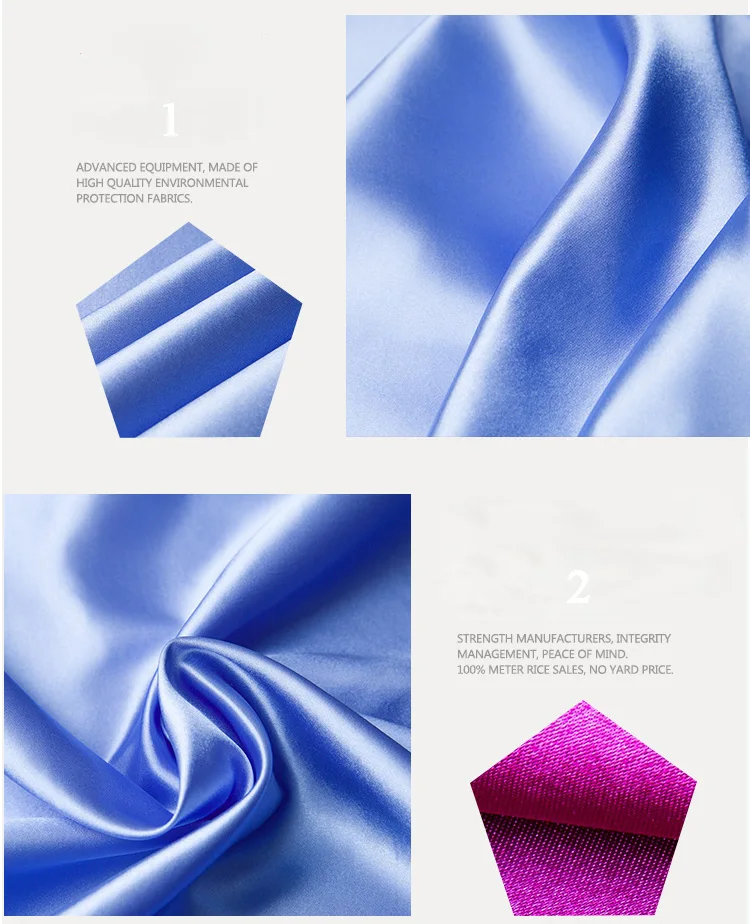 1 метр 5" Ширина атласная ткань для шитья платьев костюмы подкладка или DIY шторы