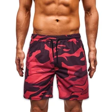 Пляжная одежда свободные спортивные пляжные шорты спортивные мужские летние повседневные шорты с принтом камуфляж х/Б мужские шорты смесь брюки мужские