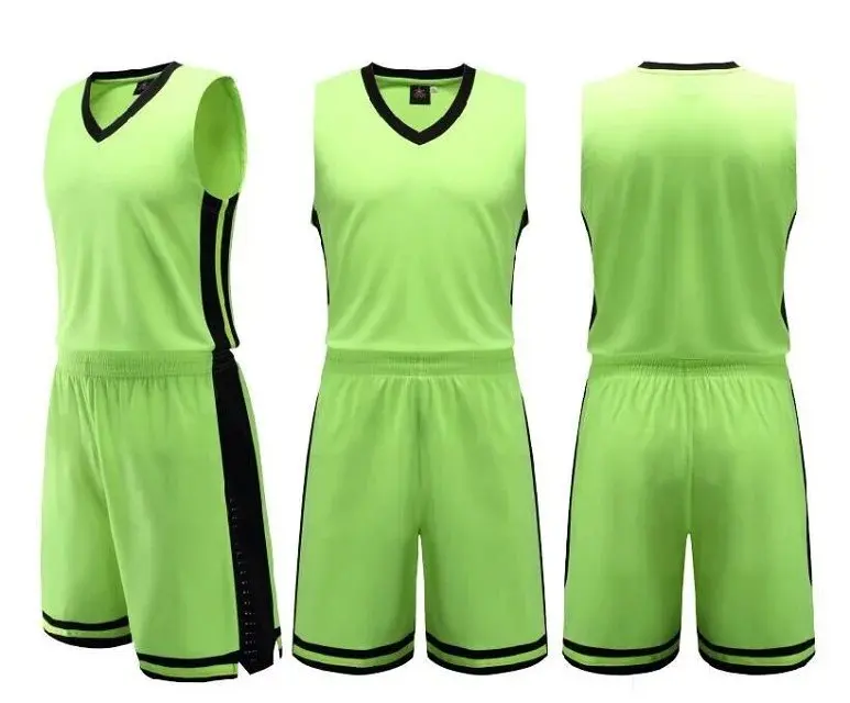 Spring Summer Men Stripe Basketball Jersey Sets Uniforms Adult Sports Clothing Breathable Basketball Jerseys Shorts Quick Dry 1