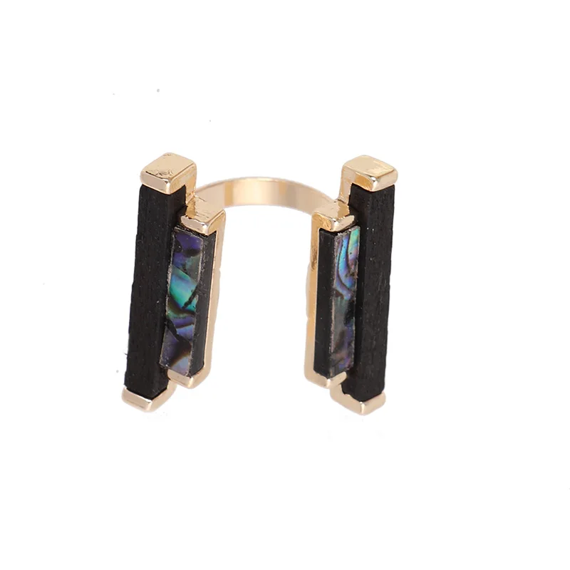 

Free Shipping Fashion Design Shell Abalone Adjustable Ring