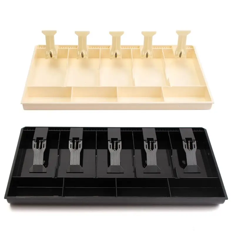 

16x9.6x14.1Inch Money Cash Coin Register Insert Tray Replacement Cashier Drawer Storage Cash Register Tray Box Classify Store