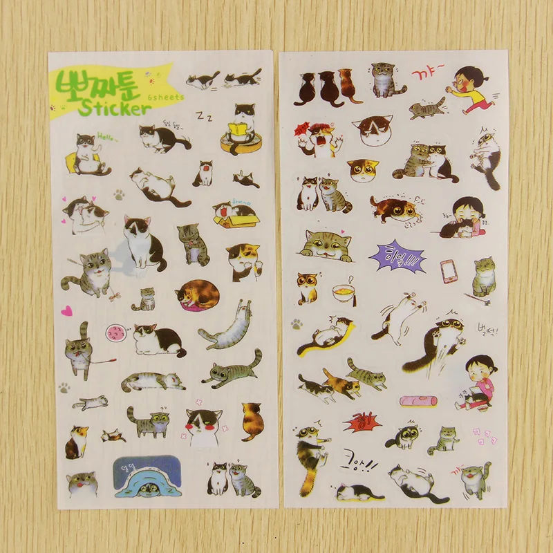 6 шт. декоративный прозрачный дневник из ПВХ|stickers cute|stickers stickersstickers transparent |