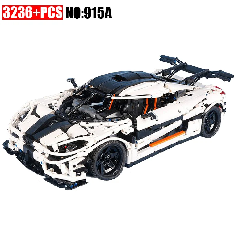 

New 915A Technic series The One:1 Sports car Model Building Blocks Compatible 4789 classic MOC car-styling Toys for children