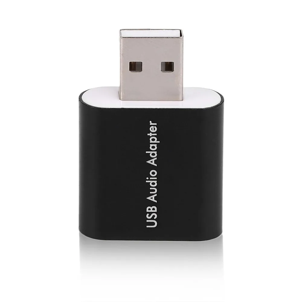 Новейший алюминиевый сплав Внешний USB 2,0 7,1 CH к разъему 3,5 мм для наушников аудио Звуковая карта адаптер конвертер ноутбук акция