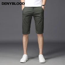 Мужские джинсы denyblood Повседневные Шорты стрейч хлопок брюки-Чино шорты-бермуды Masculina Компрессионные шорты большие размеры для мужчин 28-46 818