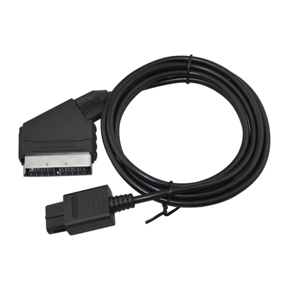 

10pcs a lot A/V TV Video Game cable Scart Cable For Nintendo SNES for Gamecube and N64 Console Compatible with NTSC