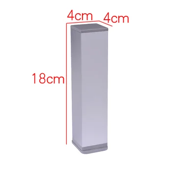 

180x40x40mm Adjustable Aluminum Furniture Leg Table Cabinet Furniture Silver Feet
