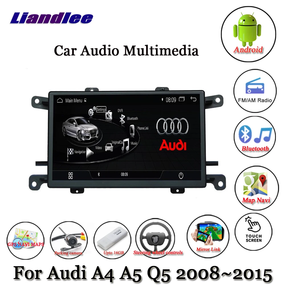 Liandlee автомобильный Android 7,1 для Audi A4 A5 Q5 2008~ стерео радио видео ТВ Carplay камера gps карта навигатор навигация Мультимедиа