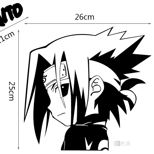 DCTAL Naruto Decal Japanese Cartoon Wall Stickers Wall Decor Decal Home