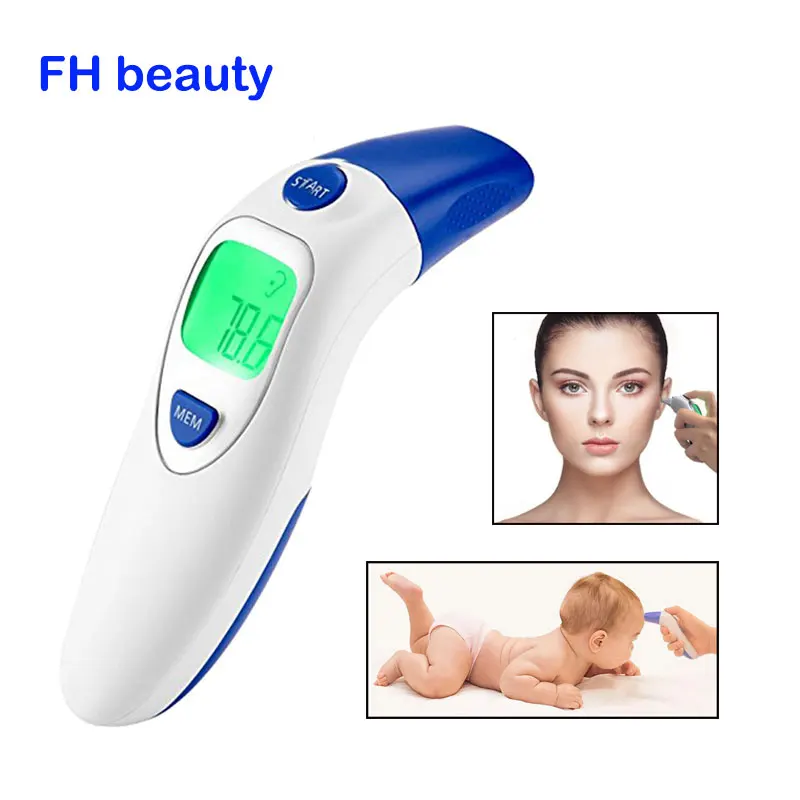 

Baby Termometro Digital IR LCD Infrared Dual Mode Forehead and Ear Adult Body Thermometer Measurement with Alarm Function