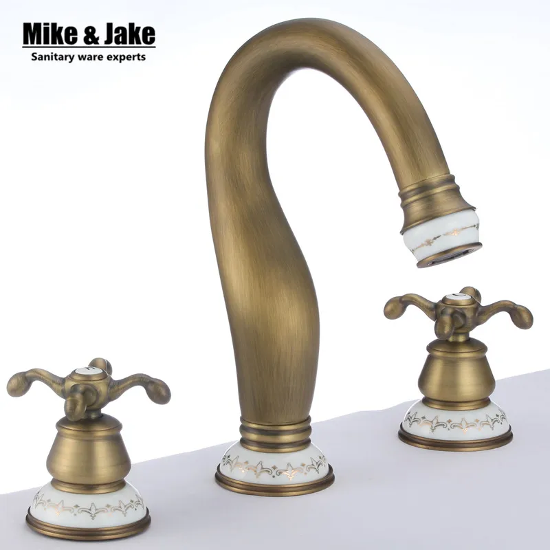 Aliexpress.com : Buy Double handle three hole basin sink ...