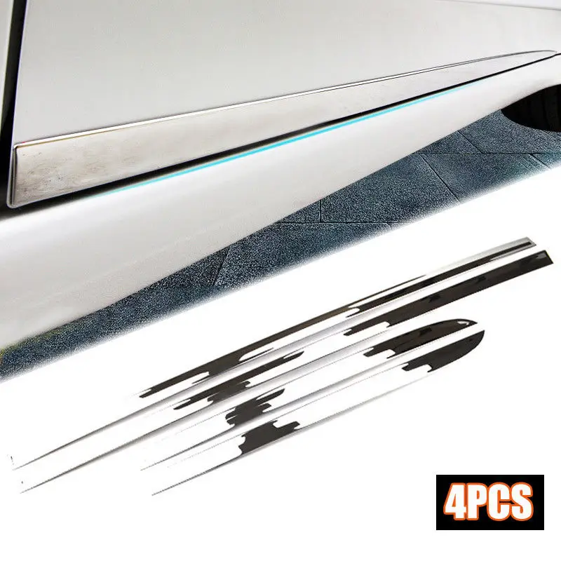 Stainless Steel Car Body Door Side Molding Trim For Hyundai Elantra AD