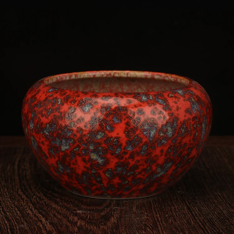 

Chinese old porcelain Red Glaze Porcelain Brush Washing