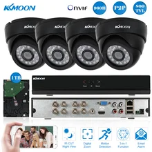 Kkmoon 8ch полный 960 h/d1 800TVL видеонаблюдения DVR Камера Системы комплект P2P Onvif видео Регистраторы 1 ТБ hdd 4 шт. инфракрасный doom Камера