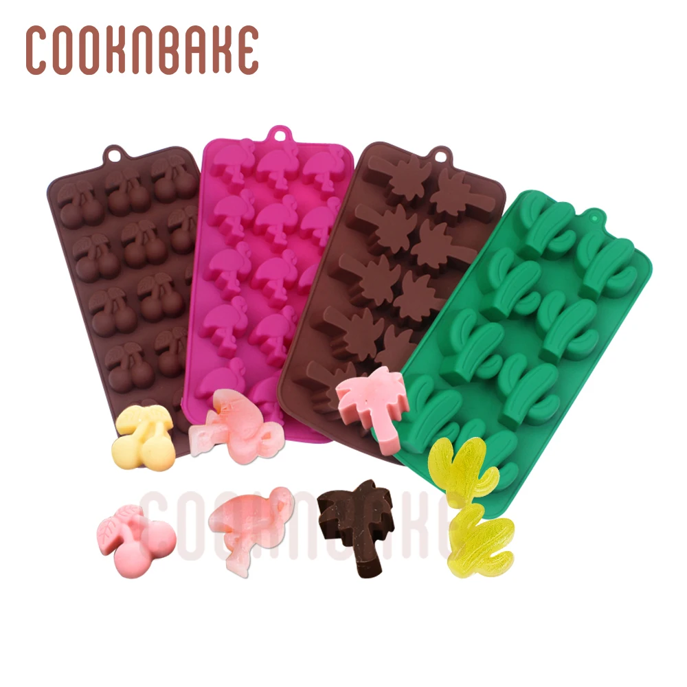 

COOKNBAKE Silicone Mold for chocolate candy cactus ice jello gummy mould Cake decorate Tool biscuit pastry form diy craft gypsum