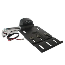 Телескопическое складывание светодиодный свет боковое Крепление номерного знака подходит для Harley 2004UP Sportster XL 883 1200 48