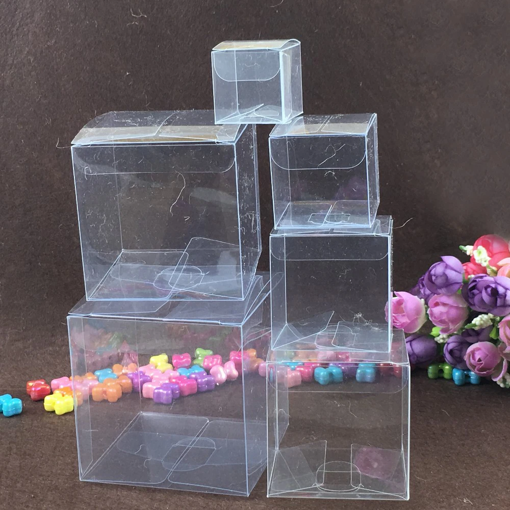 200 шт квадратная пластмассовая коробка для хранения прозрачный пластиковый контейнер прозрачные коробки для подарочных коробок Свадьба/инструмент/Еда/стенд для ювелирных украшений DIY