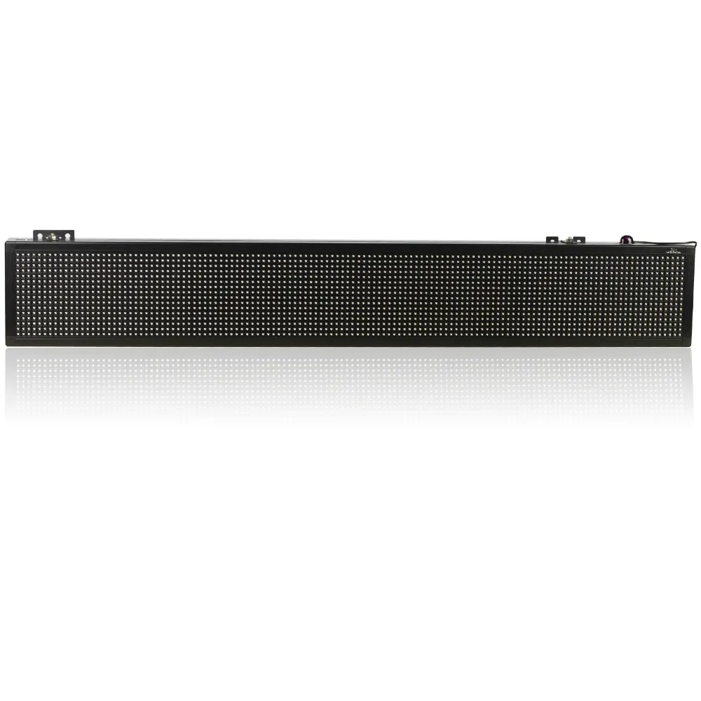 white led sign boards smd p7.62 16*128 dot matrix billboard programmable display semi-outdoor |