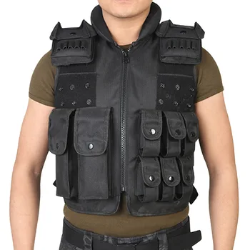 

Outdoor multi pocket Men Black Tactical Vest Military Body Armor Sports Wear Hunting Hiking Outdoor Vest Army Swat Vest