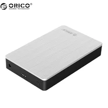 ORICO 3.5 inch Aluminum USB3.0 Hard Drive Enclosure Support 8TB Storage SATA3.0 6Gbps -Silver (MD35U3)