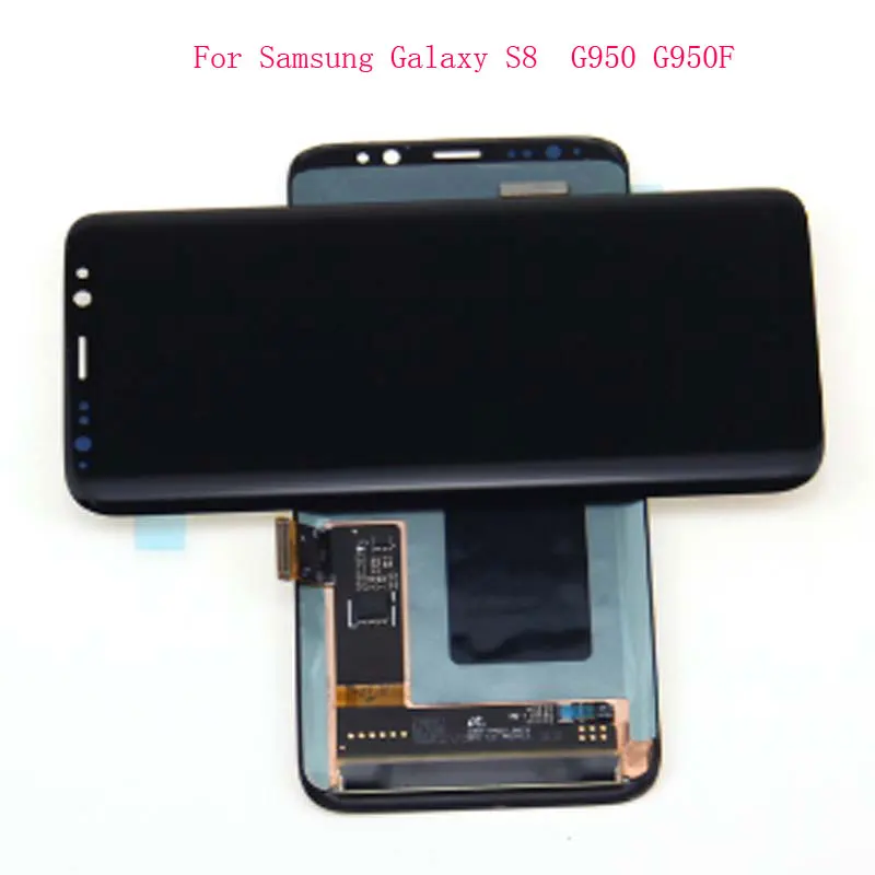 Для Samsung Galaxy S8 G950 и plus G955 оригинальный LCD сенсорный экран дигитайзер AMOLED с рамкой