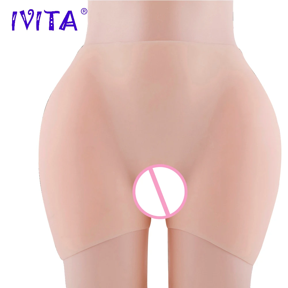 Модные поддельные силиконовые трусики IVITA для увеличения объема Вагины и бедер