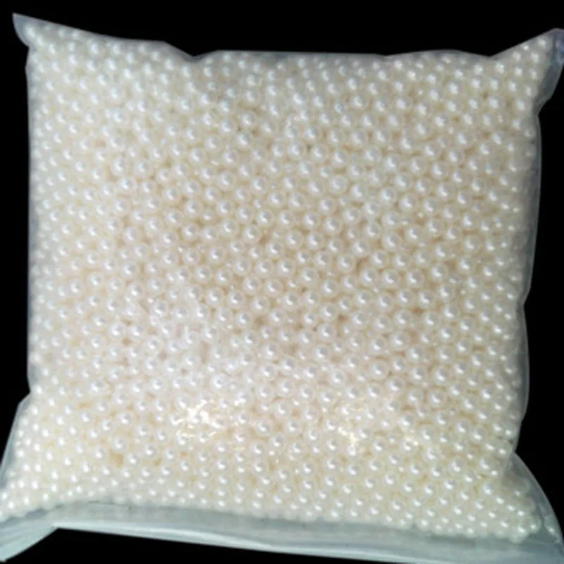

100pcs/strand 4mm Ivory Sewing ABS Imitation Plastic Round Loose Pearl Beads DIY Jewelry wholesale dropship