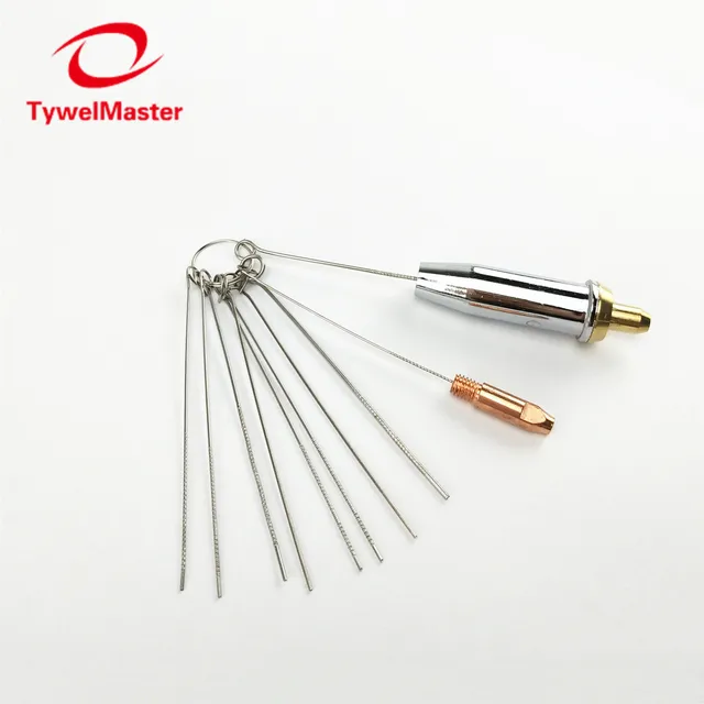 Nozzle Cleaner Gas Welding Brazing Cutting Torch Tip Cleaner 10Pcs Set 0.6mm 1.3mm Guitar Nut