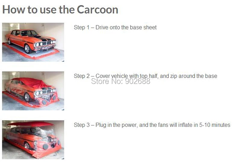 how to used the carcoon