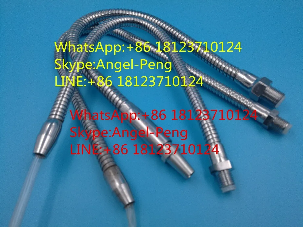 

Chromed Flexible pipe round Nozzle Water Cooling Oil Coolant Pipe Hose