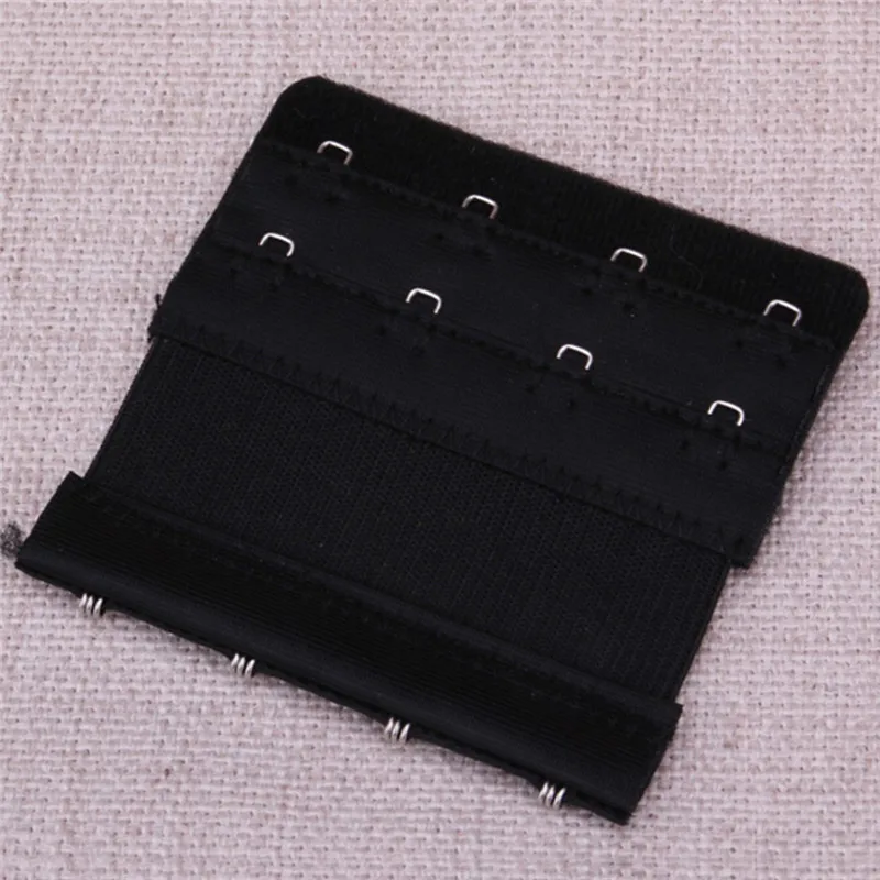 Adjustable Women 4 Hooks 3 Rows Bras Hooks Bra Extender Strap Extension