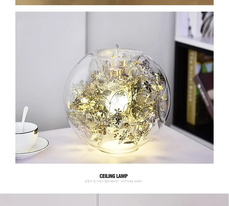 Modern Tangel Globe Flower Light Pendant Lamp 35