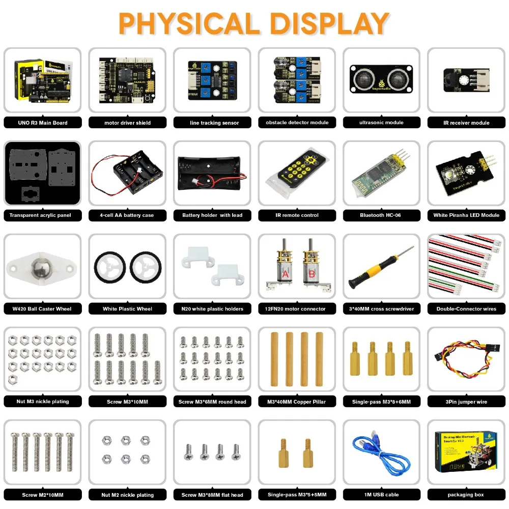 Новинка! Keyestudio 2WD настольный мини Bluetooth робот умный автомобиль V2.0 Комплект для Arduino робот Стартер стволовых четыре функции(без батареи