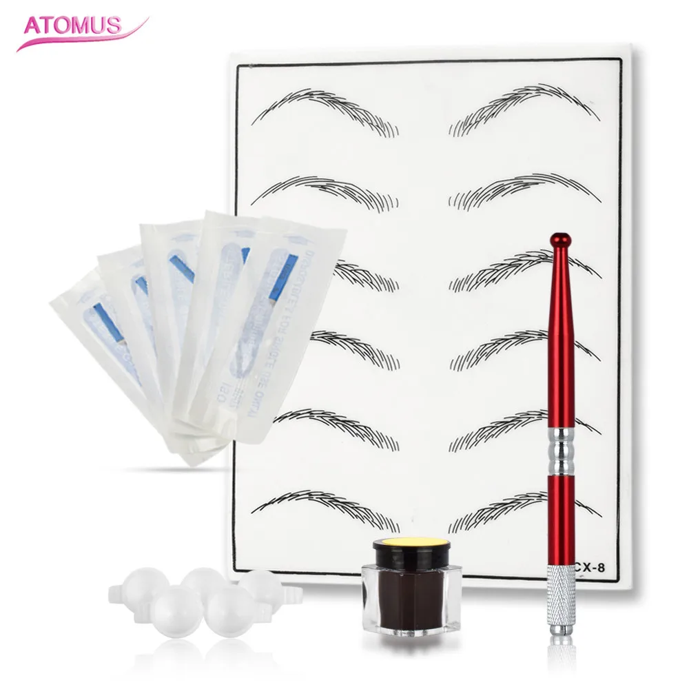 

Professional Dermografo Para Microblading Tattoo Machines Kits Makeup Manual Professional 3d Permanent Eyebrow Kit