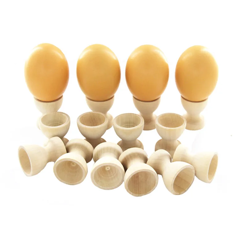 

3pcs Solid wood Easter Egg care Simulation Easter Eggs Toy Gifts Easter Events Party Hand Pretend Play DIY Everyone has a toy