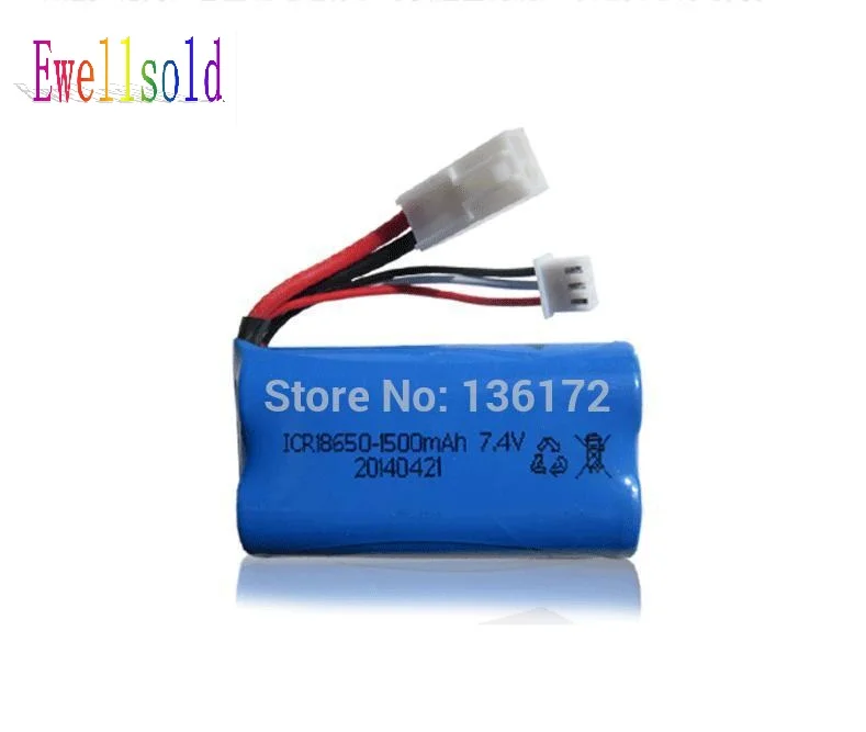 Ewellsold FT009 RC سباق قارب 7.4 V 1500 mah بطارية ليثيوم أيون شحن مجاني