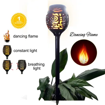 

Solar 96LEDs Lawn Dancing flame Torch Lights radar 3 working mode 2/4PCS lights 2835sm to Landscape Garden Lamp Li
