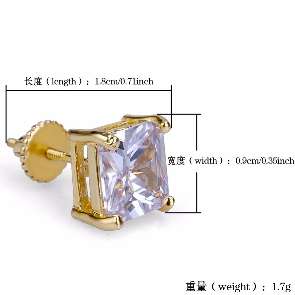 В стиле хип хоп установкой коготь кубический цирконий Bling лед из ювелирных