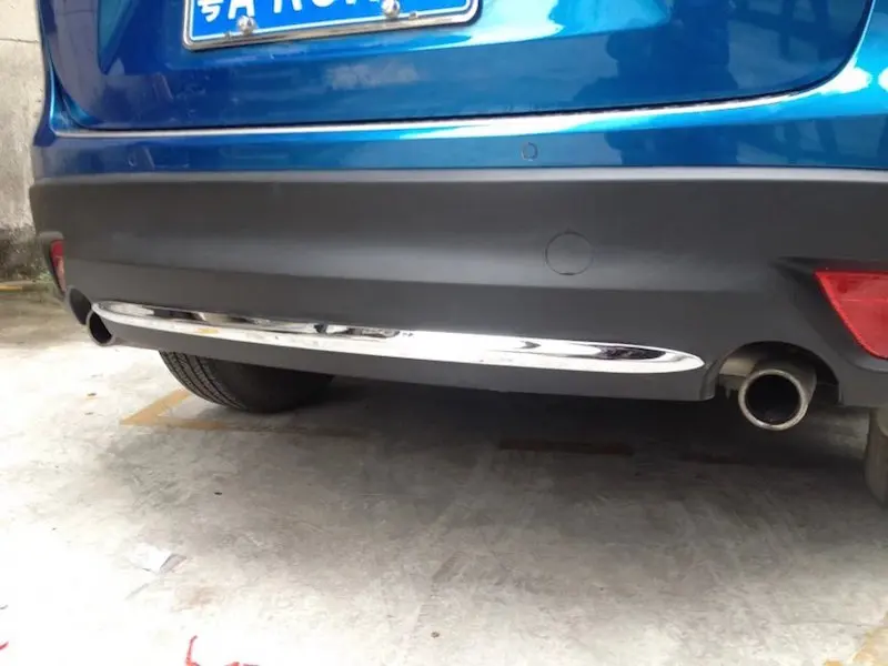 Для Mazda CX-5 CX 5 CX5 заднего бампера Защита Накладка порога Грузовой Крышка нагревательного элемента защитная решетка, АБС-пластик, автомобильный-аксессуар для укладки