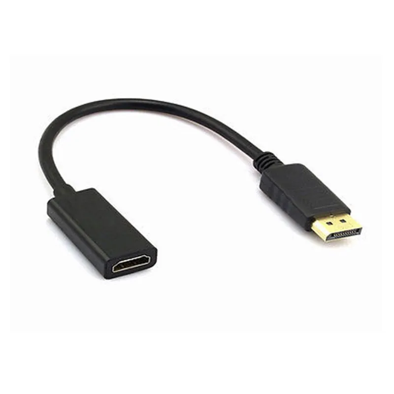 Черный мужской и женский кабель DP-HDMI display port To 1080P HDMI адаптер конвертер для hp/DELL портативных ПК