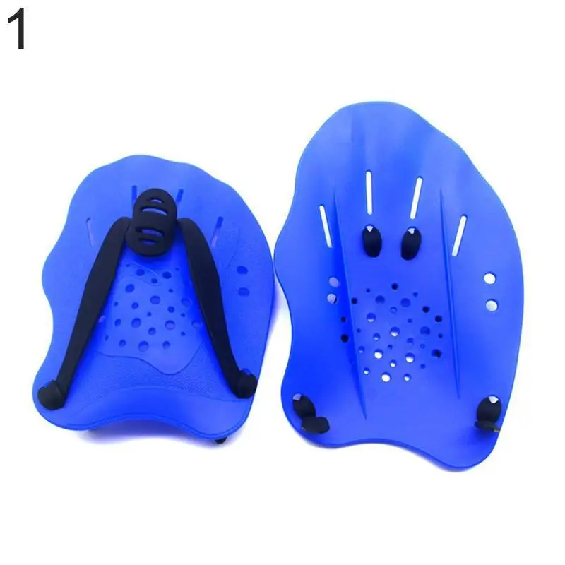 2 шт взрослые и дети Плавательный ход профессиональные регулируемые PC лопатки для плавания для водного спорта для плавания тренировочные Аксессуары 1 пара - Цвет: blue
