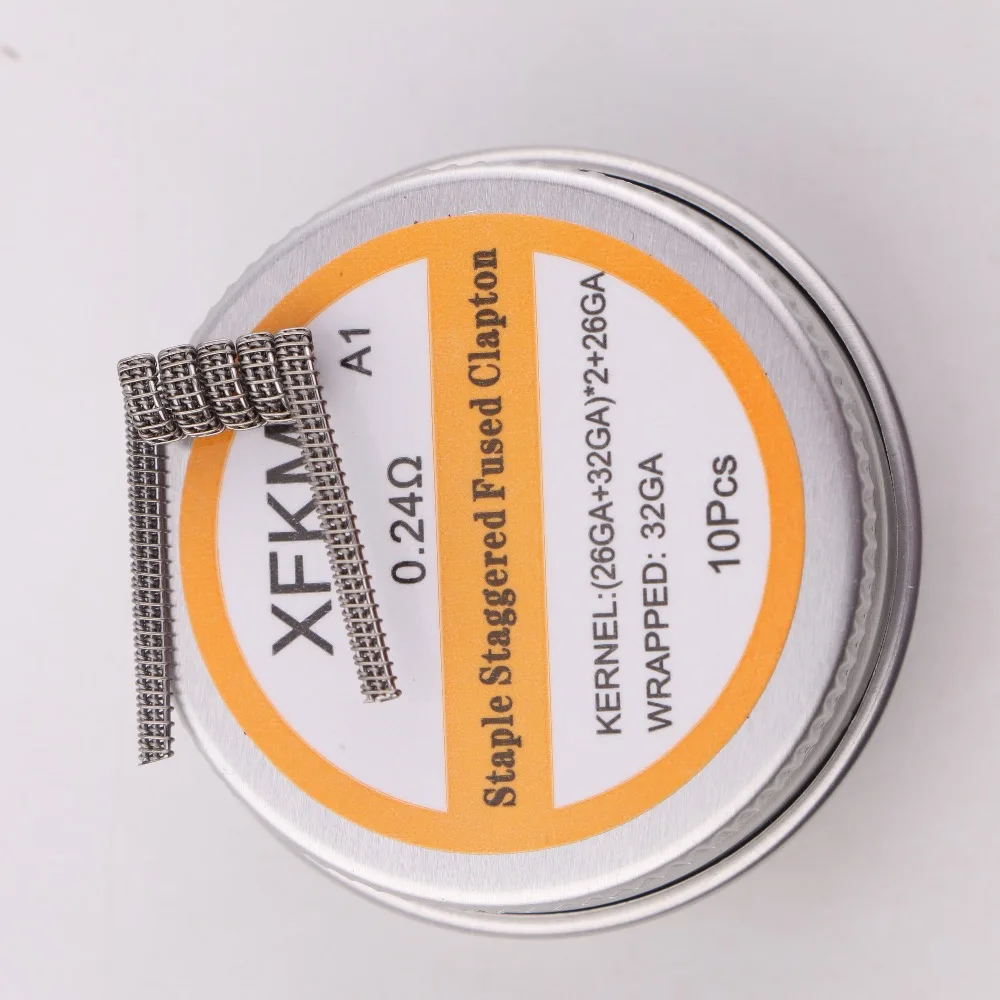 Новинка XFKM Ni80 ступенчатая Плавленая нагревательная катушка Clapton premium Colis Nichrome 80