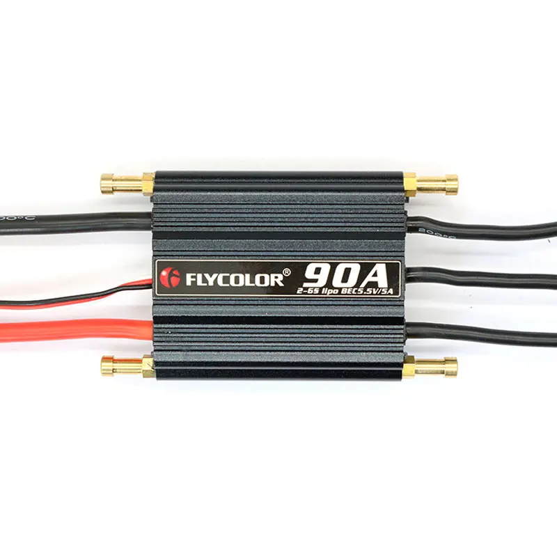 50A 70A 90A 120A 150A бесщеточный ESC Регулятор скорости стенд 2-6S Lipo BEC 5,5 V/5A для RC лодки Flycolor