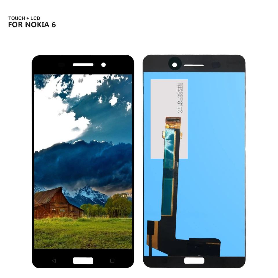 Цена Для Nokia 6 сенсорный экран стеклянная панель дигитайзер ЖК дисплей сборка для TA 1021 TA 1033 TA 1025 ЖК дисплей + Инструменты