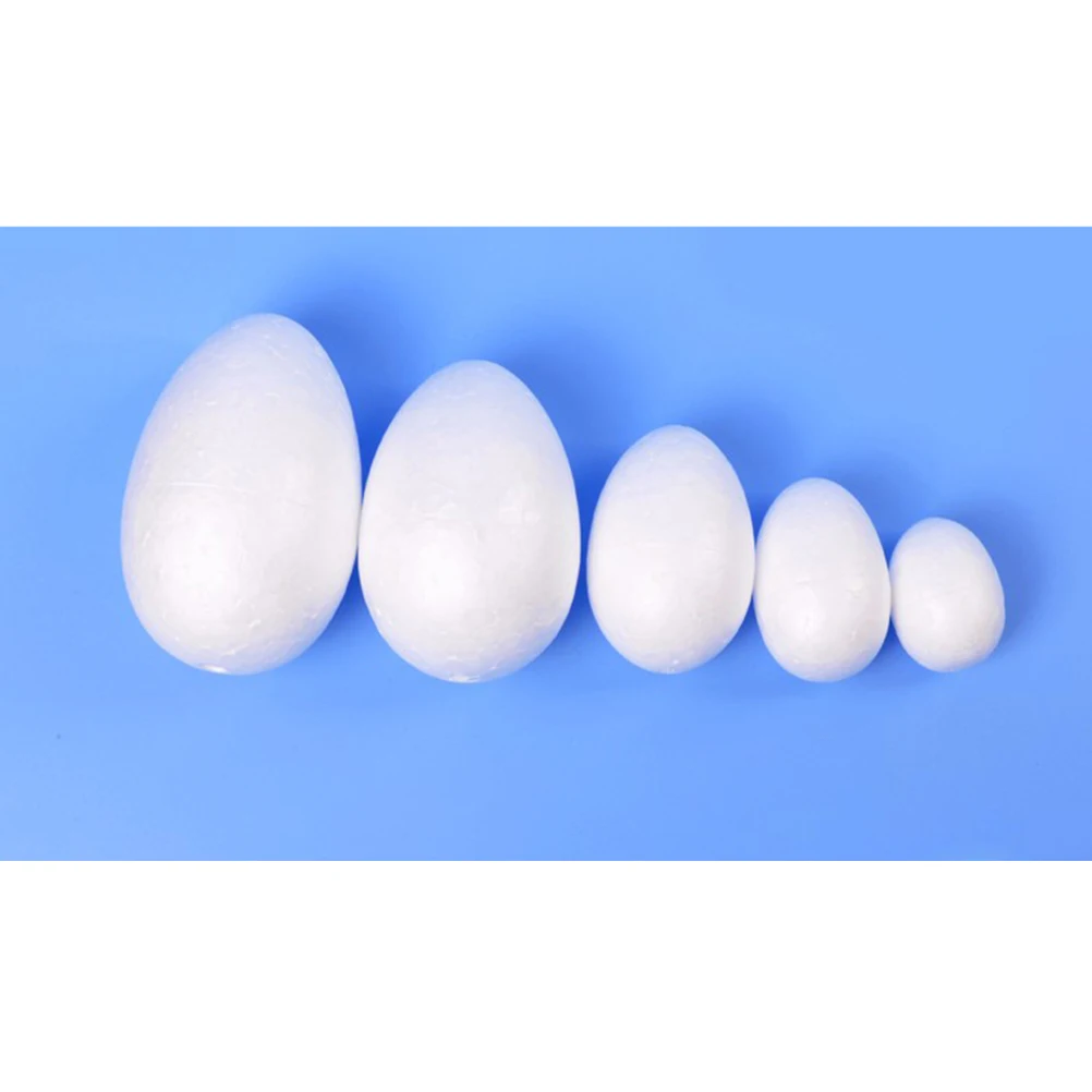50pcs/set 3.5CM 6CM Durafoam Eggs DIY Styrofoam Easter Egg Foam Crafts